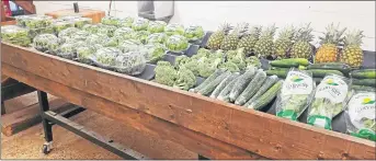  ?? MEDIANEWS GROUP FILE PHOTO ?? A display of fresh produce at Pottstown Farmers Market. Shown here is produce from Butter Valley Harvest of Bally, one of the vendors.