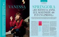  ??  ?? La scrittrice Vanessa Springora racconta il rapporto con il pedofilo Matzneff