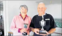  ?? PHOTO / SUPPLIED. ?? Shootout winners Kathy Ashton and Graeme Parkinson.