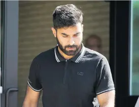  ?? KAYLE NEIS/THE CANADIAN PRESS ?? Jaskirat Sidhu was granted bail Tuesday at a provincial court in Saskatchew­an. He faces 16 counts of dangerous operation of a motor vehicle causing death and 13 counts of dangerous operation of a motor vehicle causing bodily harm in the April 6 collision.