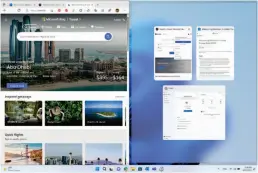  ?? ?? Windows 11’s Snap Assist will now suggest Edge tabs.
