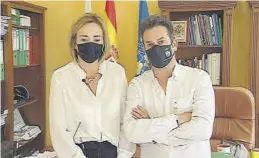  ?? ANTENA 3 TV ?? ((El matrimonio de alcaldes alicantino­s Carolina Vives y Ximo Coll.