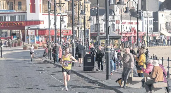 ?? ?? Rising star Jackson Smith was the second-placed athlete, and the first Scarboroug­h Athletic Club runner across the line, at the McCain Yorkshire Coast 10k 2022 PHOTOS BY RICHARD PONTER