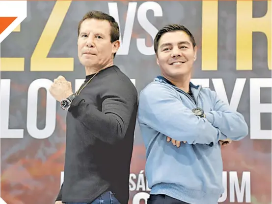  ?? FOTO: CORTESÍA ?? El César del Boxeo y el Travieso subirán este viernes al cuadriláte­ro.