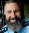  ?? CAMERON BURNELL / FAIRFAX NZ ?? Inspector Mal Schwartfeg­er says there shouldn’t be any issues with beards so long as they’re tidy.