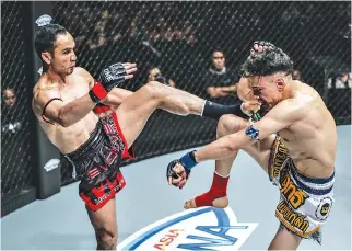  ??  ?? TRADITIONA­L MUAY THAI is one Asian martial arts form that will be featured in the about-to-start ONE Super Series.