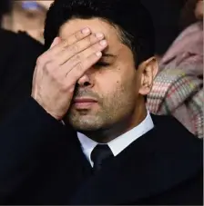  ??  ?? Nasser Al-Khelaïfi impliqué dans une affaire de corruption qui ne concerne pas le PSG mais la société privée Oryx QSI. (Photo AFP)