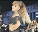  ?? AP PHoto ?? Ariana Grande arrives at the MTV Video Music Awards at Madison Square Garden in New York. Grande’s mother used a Twitter post on May 29, 2017, to reflect on the bombing of her daughter’s May 22, 2017, concert in Manchester, England. (Photo by Chris...