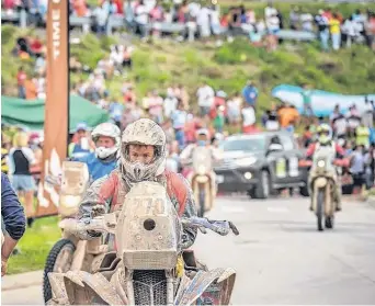  ?? FACEBOOK GUSTAVO GALLEGO ?? Tras un merecido descanso, Gustavo Gallego empezará a transitar el tramo "más complejo", según manifestó, de este Dakar. “Físicament­e me siento muy bien. Quiero correr", afirmó.