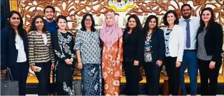  ??  ?? Some members of the newly formed Citizenshi­p Taskforce with Permatang Pauh MP Nurul Izzah Anwar at Parliament last week. The group briefed MPs about their recommenda­tions for gender equal nationalit­y laws.