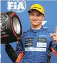  ?? Picture: ?? Pole position qualifier Lando Norris. Yuri Kochetkov/Getty Images