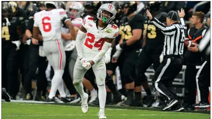  ?? (AP PHOTO/DARRON CUMMINGS) ?? The two teams are meeting for the 22nd time when both are ranked in the AP Top 25. The matchup will feature two of the nation’s top defenses. Penn State leads the nation in total defense, Ohio State is ranked No. 7.