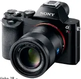  ??  ?? Sony Alpha 7R – Best Profession­al CSC, 2014 TIPA Awards.