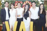  ??  ?? (From left) Miguel Sotto, Jaz Reyes, Sam Ramos-Jones, Trish Sotto, Jay Sotto and Mica Ting.