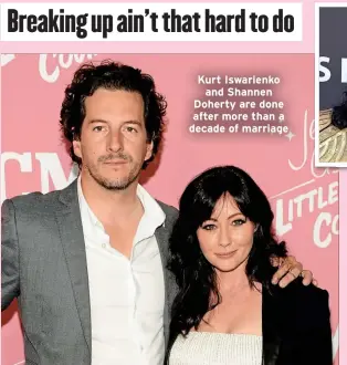  ?? ?? Kurt Iswarienko and Shannen Doherty are done after more than a decade of marriage