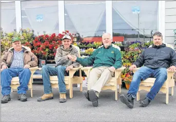  ?? SUEANN MUSICK/THE NEWS ?? Kent Building Supplies in Stellarton recently had a delivery of 15 wooden chairs that were made by the Canadian Associatio­n for Community Living in Antigonish. The chairs will be sold at Stellarton store in addition to 18 other Kent stores in Atlantic...