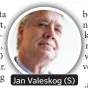  ??  ?? Jan Valeskog (S)