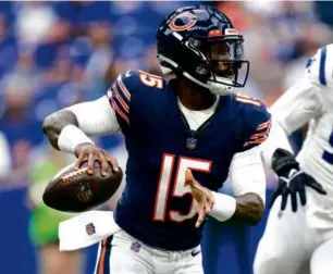  ?? ZACH BOLINGER/ASSOCIATED PRESS ?? P.J. Walker was among the Bears’ last preseason cuts, but there’s a chance he could play Sunday for Cleveland against San Francisco.