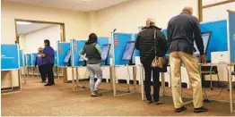  ?? JOHN GIBBINS U-T ?? While some voters still go to the polls, 1.3 million voters in San Diego County are now permanent mail voters.