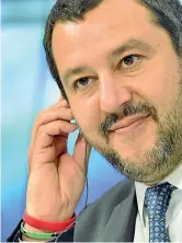  ??  ?? A Mosca Matteo Salvini, 45 anni, ieri alla conferenza stampa sui rapporti tra Italia e Russia