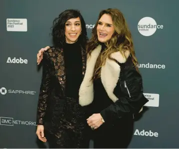  ?? CHRIS PIZZELLO/AP ?? Lana Wilson, left, and Brooke Shields are seen Jan. 20 at the “Pretty Baby: Brooke Shields” premiere in Utah.