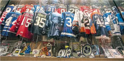  ?? ANDREW FRANCIS WALLACE TORONTO STAR ?? Mike Wilson spent decades gathering a collection of hockey memorabili­a that would make any serious Leafs fan teary eyed.