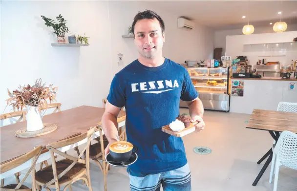  ??  ?? Andrea Palumbo is selling his community focused business Veloce Espresso Bar in Kewarra Beach. Picture: Stewart McLean