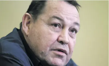  ?? Picture: AFP ?? MOVING ON. All Black coach Steve Hansen announced yesterday he would retire after next year’s World Cup.