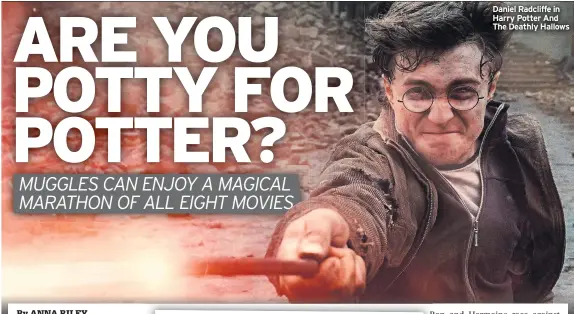  ??  ?? Daniel Radcliffe in Harry Potter And The Deathly Hallows