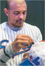  ?? PHOTO AGENCE QMI, JOËL LEMAY ?? Orlando Cabrera aurait souhaité que Vladimir Guerrero fasse son entrée au Panthéon du baseball avec une casquette des Expos.
