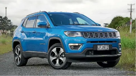  ?? PHOTOS: DAVID LINKLATER/STUFF ?? It has a substantia­l stance, but the new Compass is very much a mainstream medium-SUV.