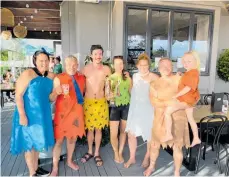  ?? ?? Bayleys Taupo Team Westerman celebrates after winning a charity games event in Taupō . Yvette Westerman (left), Ben Westerman, Dean Baucke, Olivia Westerman, Holly Westerman, Matt Westerman.