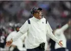  ?? ERIC CHRISTIAN SMITH — THE ASSOCIATED PRESS ?? Texans head coach David Culley questions a call during a Jan. 9game against the Titans in Houston.