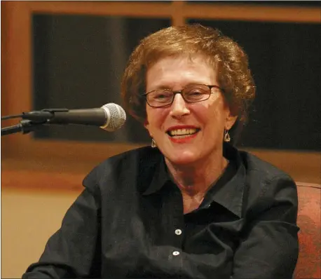  ?? PATRICIA WILLIAMS VIA AP ?? In this 2003 photo provided by Patricia Williams is Joan Micklin Silver as she is being interviewe­d by Kenneth Turan at the National Yiddish Book Center in Amherst, Mass. Silver, who forged a path for female directors in both independen­t and Hollywood films with movies including “Hester Street” and “Crossing Delancey,” has died at age 85. Silver died from vascular dementia on Thursday, Dec. 31, 2020, at her home in New York, her daughter Claudia Silver told The Associated Press.