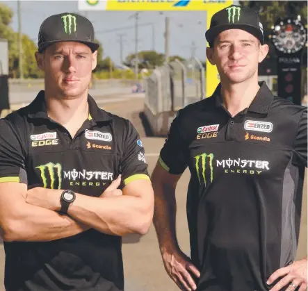  ?? Picture: EVAN MORGAN ?? WELL PREPARED; Supercars drivers Cameron Waters and Will Davison are teaming up for the Bathurst 1000.