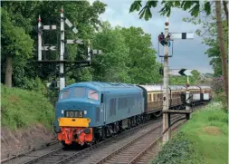  ?? IAN MURRAY ?? Right: Class 46 No. 46046 (D182) at the Severn Valley’s 2016 diesel gala.