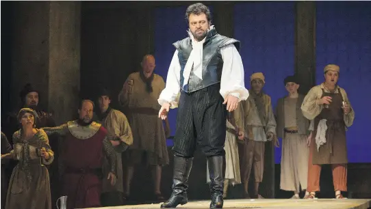  ?? D AV I D C O O P E R P H O T O G R A P H Y ?? Kristian Benedikt as Otello: The tenor will play the role without traditiona­l blackface makeup when the Opéra de Montréal stages Verdi’s opera in January.