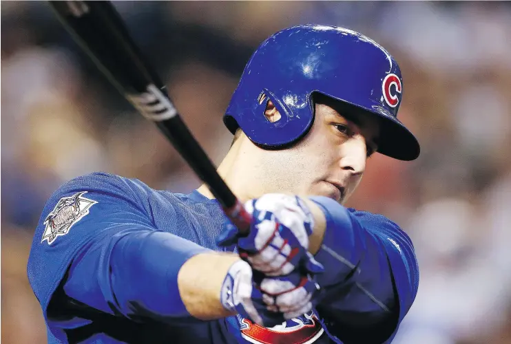  ?? — AP FILES ?? Chicago Cubs first baseman Anthony Rizzo is a graduate of Marjory Stoneman Douglas High School in Parkland, Fla., where 17 people were killed last week.