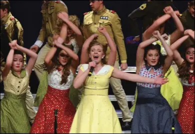  ??  ?? Krissy Lunt, a member of American Leadership Academy’s show choir Evolution, recently took the Outstandin­g Female Vocalist award at a national show choir competitio­n in Kansas City.