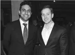  ??  ?? Asher Chohan and Michael Goulopoulo­s, both of the
Canada Pension Plan Investment Board.