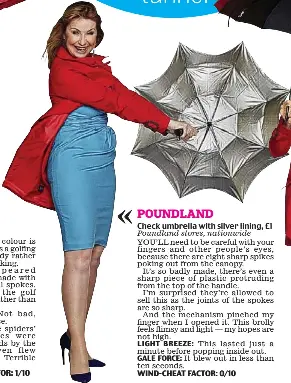 Poundland umbrella 2024