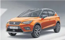  ?? FOTO: GM MEDIA/DPA ?? Der Seat Arona ist 4,14 Meter lang. Er misst damit acht Zentimeter mehr als der Kleinwagen Ibiza, von dem er abgeleitet wurde.