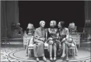  ?? PHOTO PROVIDED ?? From left, Glenda Jackson, Alison Pill, Laurie Metcalf are shown in a scene from “Three Tall Women.”