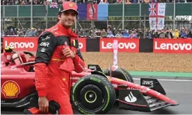  ?? Justin Tallis/AFP/Getty Images ?? Ferrari’s Carlos Sainz won the British Grand Prix on his 150th start in F1. Photograph: