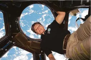  ?? NASA via AFP / Getty Images ?? Peggy Whitson, 57, is the world’s most experience­d spacewoman and female spacewalke­r.