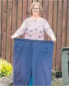  ?? Picture: SWNS. ?? Donna Comrie from Buckhaven went from wearing a size 26 to a size 12, leaving her with excess skin.