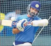  ?? PTI ?? Sourav Ganguly believes Ajinkya Rahane (in pix) will be an asset in seaming conditions.
