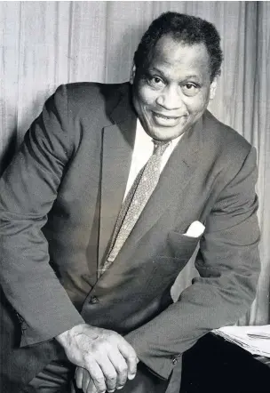  ??  ?? Paul Robeson in 1958