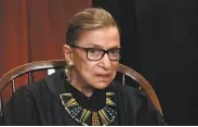  ?? Olivier Douliery / Tribune News Service ?? Justice Ruth Bader Ginsburg said all state and local government­s are covered, regardless of size.