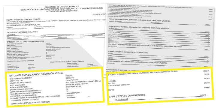  ??  ?? Declaració­n patrimonia­l y de intereses presentada el pasado 9 de marzo ante la Función Pública.